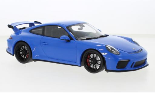 Diecast model cars Porsche 911 GT3 blue 2018 1/18 Minichamps