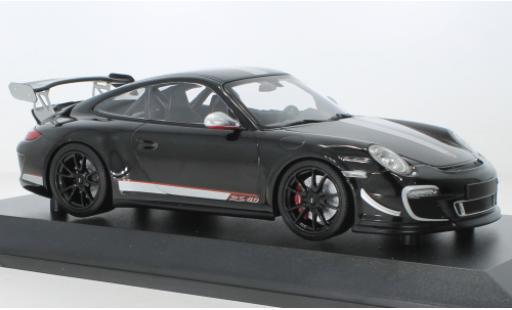 Diecast model cars Porsche 911 GT3 RS 4.0 black/metallise d 2011 1/18 Minichamps
