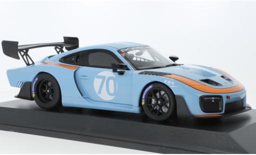 Diecast model cars Porsche 935 Base /19 blue clair/orange 2019 1/18 Minichamps