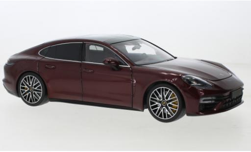 Diecast model cars Porsche Panamera Turbo S metallise red 2020 1/18 Minichamps