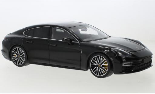 Diecast model cars Porsche Panamera Turbo S metallise black 2020 1/18 Minichamps