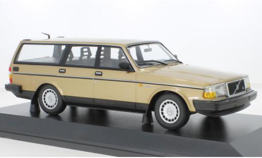 Diecast model cars Volvo 240 GL Estate metallise beige 1986 1/18 Minichamps