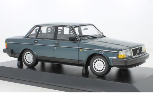 Diecast model cars Volvo 240 GL metallise turquoise 1986 1/18 Minichamps