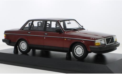 Diecast model cars Volvo 240 GL metallise red 1986 1/18 Minichamps