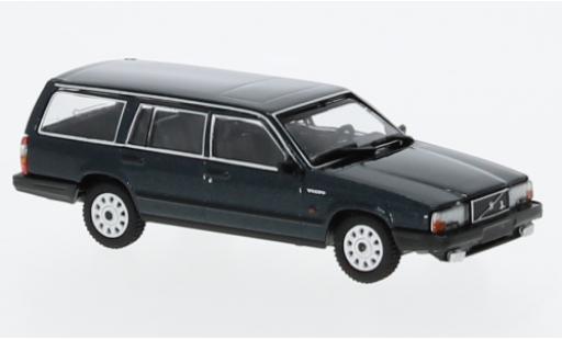 Diecast model cars Volvo 740 GL Estate metallise green 1986 1/87 Minichamps