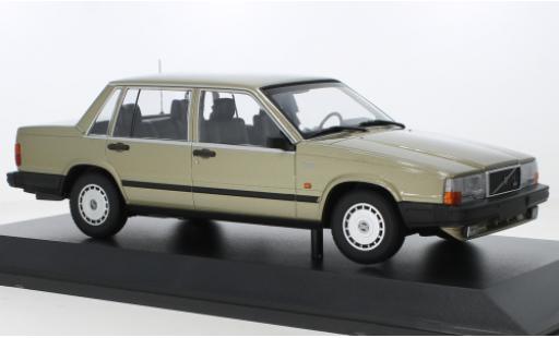 Diecast model cars Volvo 740 GL metallise dor&Atilde;&copy; 1986 1/18 Minichamps
