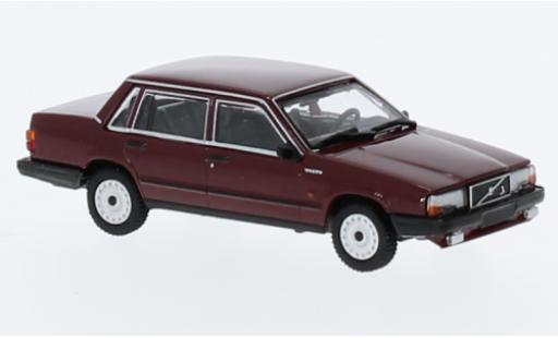 Diecast model cars Volvo 740 GL red 1986 1/87 Minichamps
