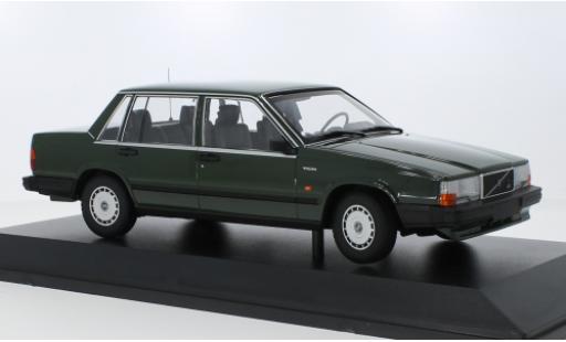 Diecast model cars Volvo 740 GL green 1986 1/87 Minichamps