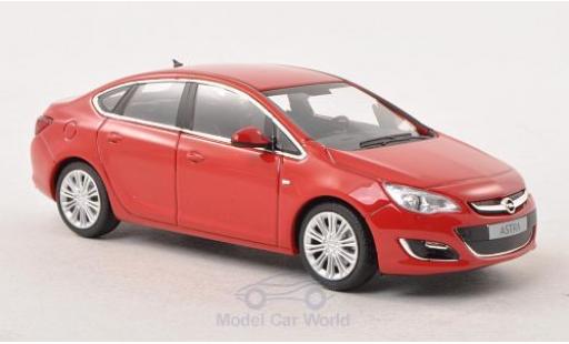 Diecast model cars Opel Astra Limousine J red 2012 1/43 Minichamps