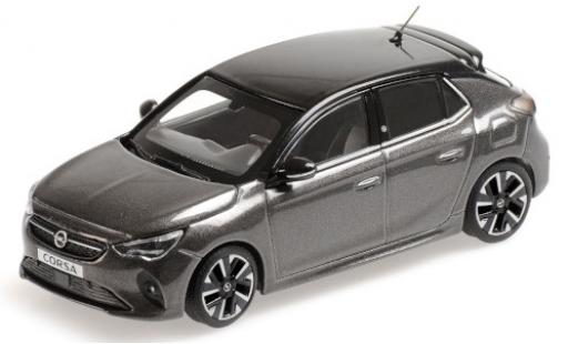 Diecast model cars Opel Corsa E Base E metallic grey/black 2019 1/43 Minichamps