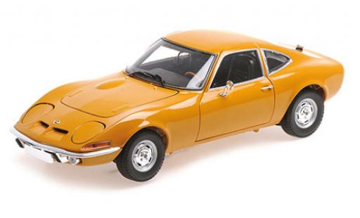 Diecast model cars Opel GT Base yellow 1970 1/18 Minichamps