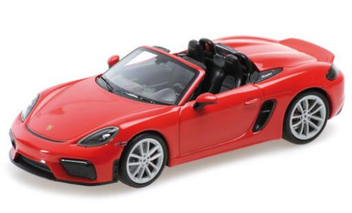 Diecast model cars Porsche 718 Spyder (982) red 2020 Softtop couch&Atilde;&copy; avec 1/43 Minichamps