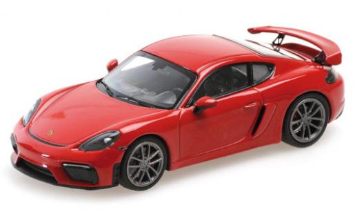 Diecast model cars Porsche 718 GT4 (982) red 2020 1/43 Minichamps