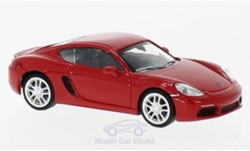 Diecast model cars Porsche 718 Cayman red 2016 1/87 Minichamps