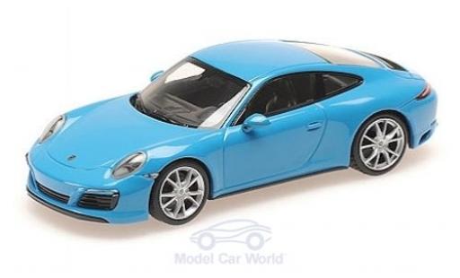 Diecast model cars Porsche 911 4S (991.2) Carrera blue 2016 1/43 Minichamps