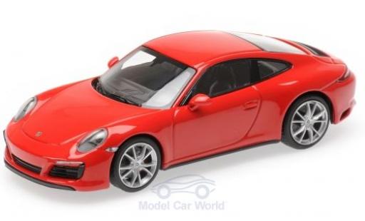 Diecast model cars Porsche 911 4S (991.2) Carrera red 2016 1/43 Minichamps