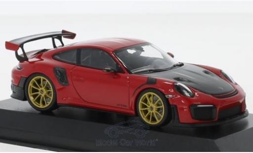 Diecast model cars Porsche 911 GT2 RS (991.2) GT2RS red 2018 1/43 Minichamps