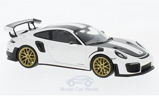 Diecast model cars Porsche 911 GT2 RS (991.2) GT2RS white 2018 Weissach-Package 1/43 Minichamps