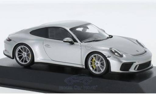 Diecast model cars Porsche 911 GT3 (991.2) Touring grey 2018 1/43 Minichamps