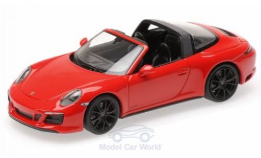 Diecast model cars Porsche 911 Targa (991.2) 4 GTS red 2016 1/43 Minichamps
