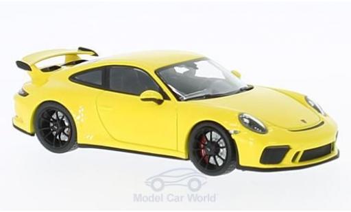 Diecast model cars Porsche 911 GT3 yellow 2016 1/43 Minichamps