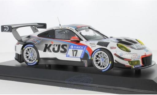Diecast model cars Porsche 911 GT3 R No.17 Kues Team 75 Bernhard 24h N&Atilde;&frac14;rburgring 2018 M.Christensen/M.Cairoli/A.Lotterer/J.Bergmeister 1/18 Minichamps