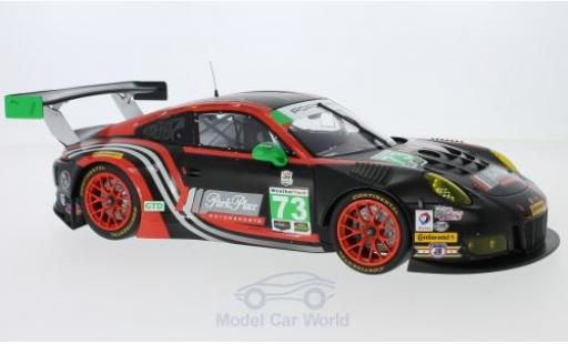 Diecast model cars Porsche 911 GT3 R No.73 Park Place Motorsport 24h Daytona 2017 P.Lindsey/J.Bergmeister/J.McMurray/N.Siedler 1/18 Minichamps