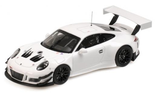 Diecast model cars Porsche 911 GT3 R white 2018 Plain Body Version 1/43 Minichamps