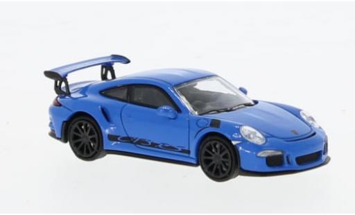 Diecast model cars Porsche 911 GT3 RS blue 2015 1/87 Minichamps