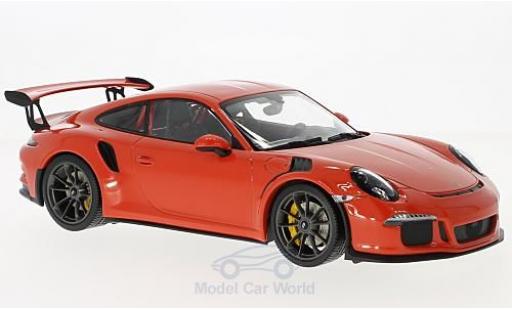 Diecast model cars Porsche 911 GT3 RS orange 2015 1/18 Minichamps