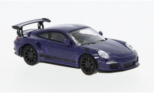 Diecast model cars Porsche 911 GT3 RS purple 2015 1/87 Minichamps