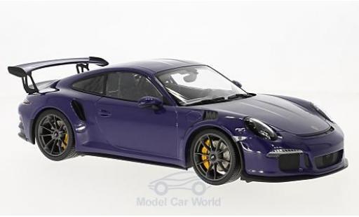 Diecast model cars Porsche 911 GT3 RS purple 2015 1/18 Minichamps