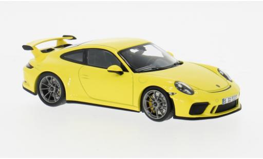 Diecast model cars Porsche 911 GT3 (991.II) yellow Sport Auto Collection 2017 1/43 Minichamps