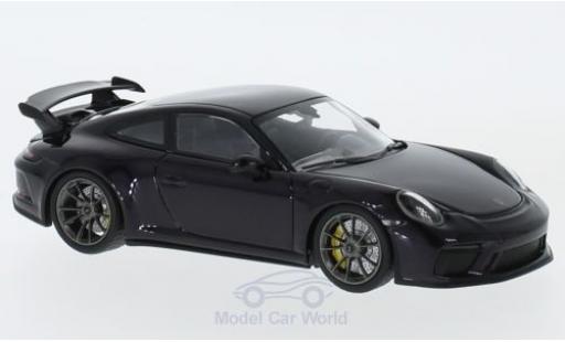 Diecast model cars Porsche 911 GT3 ( II) metallic purple 2017 1/43 Minichamps