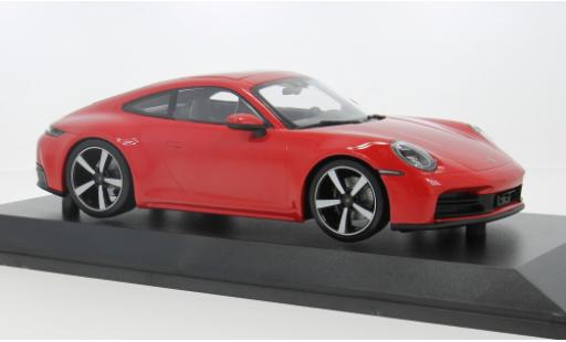Diecast model cars Porsche 911 Carrera (992.2) Coupe red 2024 1/18 Minichamps