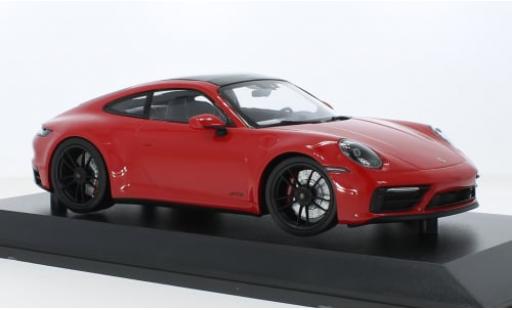 Diecast model cars Porsche 911 GTS Carrera 4 red 2020 1/18 Minichamps