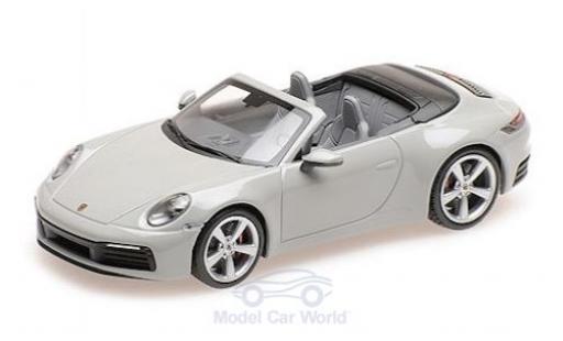 Diecast model cars Porsche 911 4S Carrera Convertible grey 2019 1/43 Minichamps