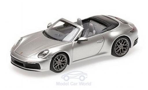 Diecast model cars Porsche 911 4S Carrera Convertible grey 2019 1/43 Minichamps