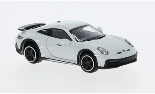 Diecast model cars Porsche 911 Dakar metallise grey 2022 1/87 Minichamps