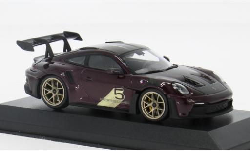 Diecast model cars Porsche 911 GT3 R S metallise purple 2024 1/43 Minichamps