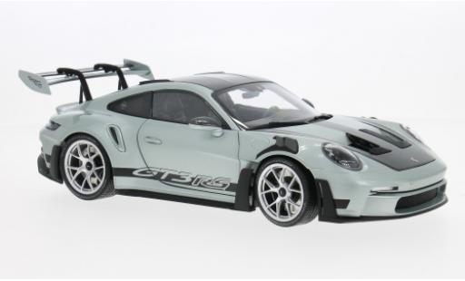 Diecast model cars Porsche 911 GT3 R S silver/carbon 2023 1/18 Minichamps