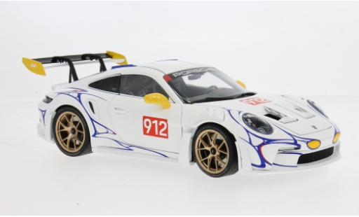 Diecast model cars Porsche 911 GT3 R S white/yellow 2023 1/18 Minichamps