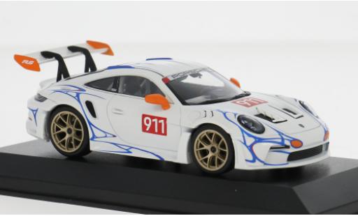 Diecast model cars Porsche 911 GT3 R S white/orange 2023 1/43 Minichamps