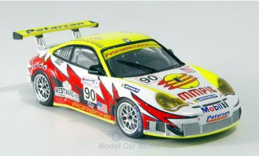 Diecast model cars Porsche 911 GT3 RSR No.90 Petersen/White Lightning Racing 24h Le Mans 2005 J.Bergmeister/P.Long/T.Bernhard 1/43 Minichamps