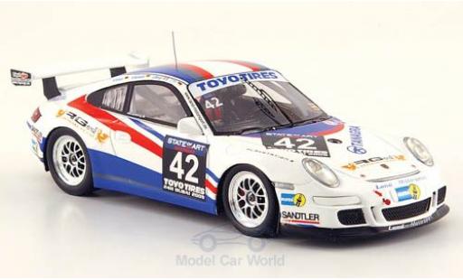 Diecast model cars Porsche 911 GT3 CUP No.42 24h Dubai 2009 Tilke/Abergel/Kentenich/Dzikevic 1/43 Minichamps