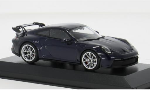 Diecast model cars Porsche 911 GT3 blue 2021 1/43 Minichamps