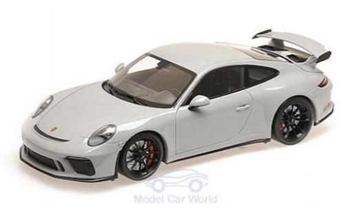 Diecast model cars Porsche 911 GT3 grey 2017 1/18 Minichamps