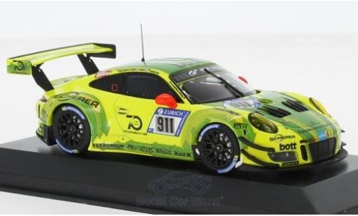 Diecast model cars Porsche 911 GT3 R No.911 Manthey Racing 24h N&Atilde;&frac14;rburgring 2018 K.Estre/.Dumas/J.Vanthoor/E.Bamber 1/43 Minichamps