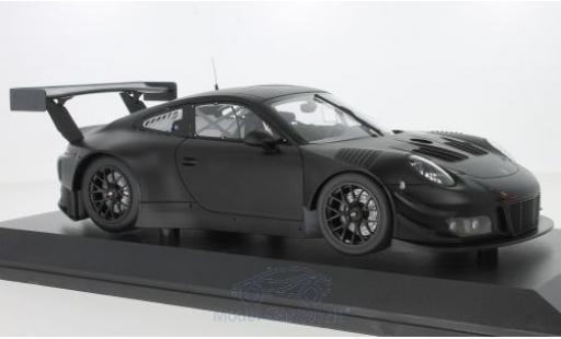 Diecast model cars Porsche 911 GT3 R matt-black 2018 Plainbody Version 1/18 Minichamps