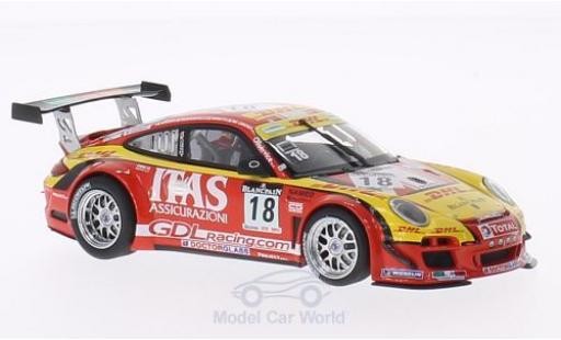 Diecast model cars Porsche 911 GT3 R No.18 De Lorenzi Racing 24h Spa 2011 1/43 Minichamps